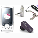 Samsung U600 Hello Kitty + MCA Oreillette Lolita Lempicka + Pendentif + Vaporisateur