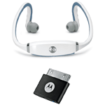 Motorola Casque stéréo Bluetooth S9HD avec adaptateur D670 pour iPhone & iPod - Blanc