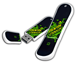 Dane-Elec Santa Cruz Snow Drive 2 Go USB 2.0 Rebel