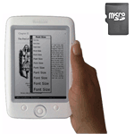 Bookeen CyBook Opus + 75 livres offerts inclus + Integral Memory Carte mémoire Micro SD 2 Go