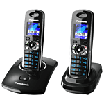 Panasonic Coffret Duo KX-TG8302FRB - Noir