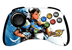Manette fightpad Street Fighter 4 Round 2 Chun-Li pour Xbox 360 Madcatz&nbsp;-&nbsp;Croix directionnelle 8 voies, switch 3 positions permet à la manette de fonctionner comme un stick analogique gauche,droit ou comme un pavé directionnel, fonction turbo, grip en gomme