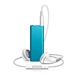 Apple iPod shuffle II 2 Go bleu