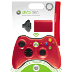 Microsoft Manette sans fil rouge Edition Limitée Resident Evil 5 pour Xbox 360&nbsp;-&nbsp;Kit Play & Charge rouge inclus