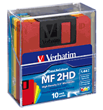 Verbatim DataLife Multicolor MF 2HD - Disquette 3,5" x 10