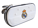 Etui Real Madrid blanc pour PSP et PSP Slim & Lite&nbsp;-&nbsp;Etui avec emplacements pour 2 UMD, inclus chiffon de nettoyage et dragonne