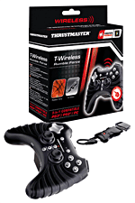 Thrustmaster T-Wireless Rumble Force 3-in-1&nbsp;-&nbsp;Gamepad sans-fil programmable avec grips 360° et ministicks en caoutchouc pour PC, Playstation 2 et Playstation 3
