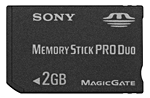 Sony Memory Stick Pro Duo 2 Go pour PSP&nbsp;-&nbsp;