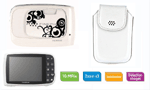 Fujifilm Finepix  Z30 Blanc Art Circle + Housse Fujifilm Yang blanche