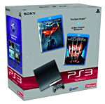 Console PS3 Slim 250 Go Sony + Blu Ray The Dark Knight et Wolverine