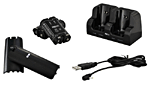Comparer les prix de Kit de recharge noir Bigben pour 2 Wiimotes
