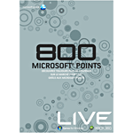 Microsoft Carte Pré-payée Xbox Live 800 Points pour Xbox 360&nbsp;-&nbsp;Utilisez les Points Microsoft sur le marché Xbox Live pour obtenir de nouveaux contenus pour vos jeux !