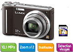 Panasonic Lumix DMC-TZ7 Chocolat + Carte SDHC 8 Go