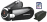 Samsung SMX-C100 Noir + Etui + Carte SDHC 4 Go