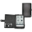 Nor�ve Housse cuir pour Sony Reader eBook Touch Edition PRS-600 - Noire
