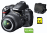 Nikon D3000 + Obj. Nikon AF-S DX VR 18 - 55 mm f/3.5 - 5.6 G + Fourre-tout Nikon CF-EU04 pour D3000/18-55 + Carte SDHC 4 Go