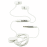 MCA Kit piéton stéréo filaire pour iPhone 3G - Blanc