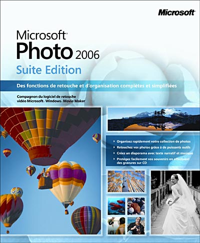 microsoft photo 2006 suite edition retouche