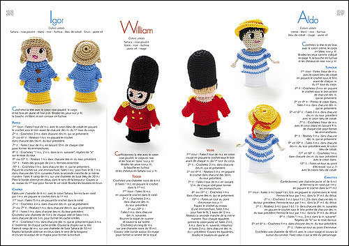 Mini-poupées marionnettes au crochet