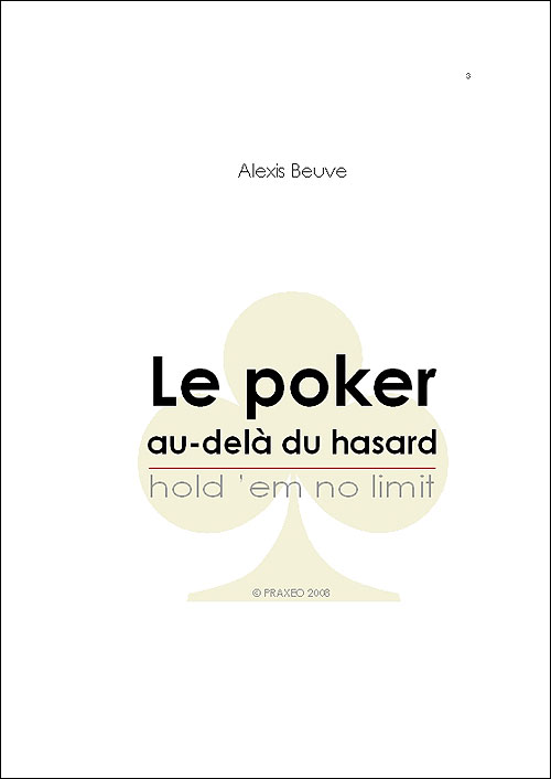 Le poker au-delà du hasard