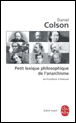 Petit lexique philosophique de l'anarchisme