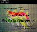 Leonardo Leo&nbsp;-&nbsp;6 Concertos pour violoncelle, cordes et basse continue