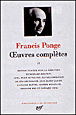 Oeuvres complètes&nbsp;-&nbsp;Francis Ponge