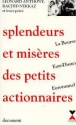 Splendeurs et misères des petits actionnaires