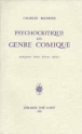 Psychocritique du genre comique&nbsp;-&nbsp;C. Mauron