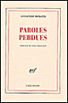 Paroles perdues&nbsp;-&nbsp;Alexandre Romanes