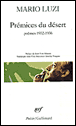 Prémices du désert et autres poèmes&nbsp;-&nbsp;Mario Luzi