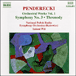 Krzysztof Penderecki&nbsp;-&nbsp;Symphonie N° 3 - Threnody - Oeuvres pour orchestre