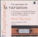 René Saorgin&nbsp;-&nbsp;Les caractères de la Variation