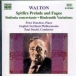 William Walton&nbsp;-&nbsp;Spitfire prélude et fugue - Sinfonia concertante - Variations sur un thème de Hindemith...
