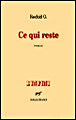 Ce qui reste&nbsp;-&nbsp;O. Rachid