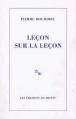 Leçon sur la leçon&nbsp;-&nbsp;Pierre Bourdieu
