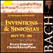 Jean-Sébastien Bach&nbsp;-&nbsp;Inventions et sinfonias BWV772 à BWV 801