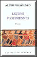 Leçons plotiniennes&nbsp;-&nbsp;Alexis Philonenko