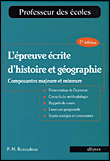 L'épreuve écrite d'histoire et de géographie&nbsp;-&nbsp;Pierre-Marc Renaudeau