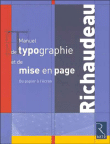 Manuel de typographie et de mise en page&nbsp;-&nbsp;François Richaudeau