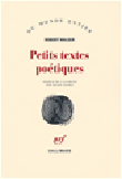 Petits textes poétiques&nbsp;-&nbsp;Robert Walser