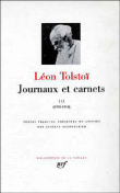 Journaux et carnets&nbsp;-&nbsp;Léon Tolstoï