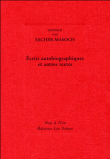 Textes autobiographiques&nbsp;-&nbsp;Leopold Von Sacher-Masoch