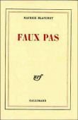 Faux pas&nbsp;-&nbsp;Maurice Blanchot