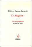 L'allégorie&nbsp;-&nbsp;Philippe Lacoue-Labarthe, Jean-Luc Nancy