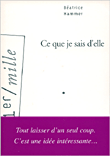 Ce que je sais d'elle&nbsp;-&nbsp;Béatrice Hammer