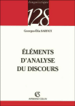 Eléments d'analyse du discours&nbsp;-&nbsp;Georges-Elia Sarfati