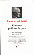 Oeuvres philosophiques&nbsp;-&nbsp;Emmanuel Kant