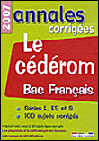 Tout le bac français annales corrigees en cederom&nbsp;-&nbsp;Collectif