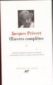 Oeuvres complètes&nbsp;-&nbsp;Jacques Prévert